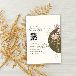 Whimsical Wildflowers Lente Zomer herfst RSVP Kaartje