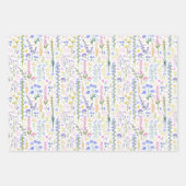 Whimsical Wildflowers  lentepatroon Inpakpapier Vel (Voorkant)
