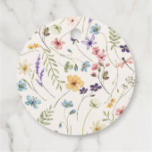 Whimsical Wildflowers Meadow Wedding  Bedankjes Labels (Achterkant)