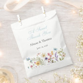 Whimsical Wildflowers Meadow Wedding  Bedankzakje (Geknipt)