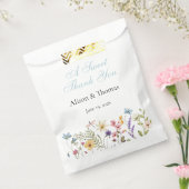 Whimsical Wildflowers Meadow Wedding  Bedankzakje (Gezegeld)