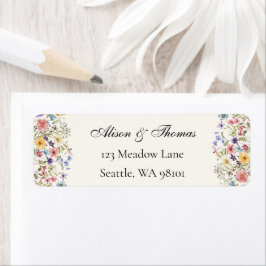 Whimsical Wildflowers Meadow Wedding  Etiket