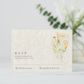 Whimsical Wildflowers Wedding RSVP (Staand voorkant)