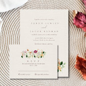 Whimsical Wildflowers Wedding RSVP Card