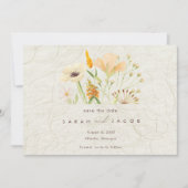 Whimsical Wildflowers Wedding Save The Date (Voorkant)