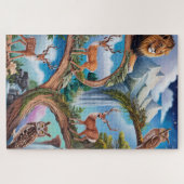 Whimsical Wildlife Fantasy Intrinsieke Miniatuur Legpuzzel (Horizontaal)
