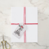 Whimsical Wildlife met kerstmis Ontworpen Cadeaulabel