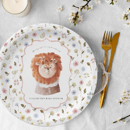 Whimsical Wildlings | Vintage Dieren Baby Shower Papieren Bordje