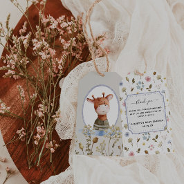 Whimsical Wildlings | Vintage Dieren Bedankt Cadeaulabel
