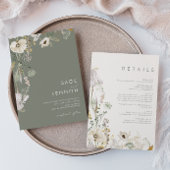 Whimsical Willem Meadow Sage Green All in One Kaart