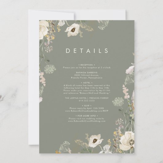 Whimsical Willem Simple | Ivory all in one Kaart (Achterkant)