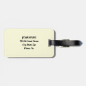 Whimsical Wind Retro Abstract Lint Bagagelabel (Achterkant horizontaal)