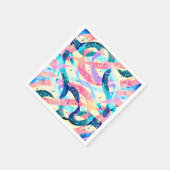 Whimsical Wind Retro Abstract Lint Servet (Hoek)