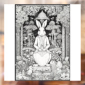 "Whimsical Window Wonderland: Konijn Cling Delight Raamsticker (Vel 2)