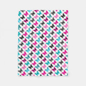 Whimsical Wings: Bergen en Blauwen Fleece Deken (Voorkant)