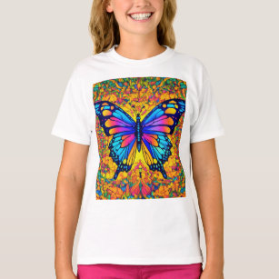 Whimsical Wings: betoverend vlinder ontwerp T-shir T-shirt
