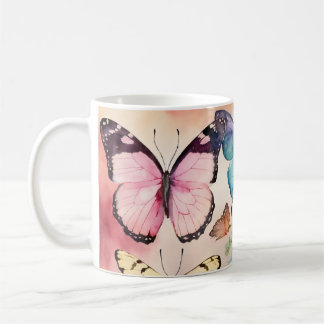 Whimsical Wings: Butterfly Design Koffiekopje Koffiemok