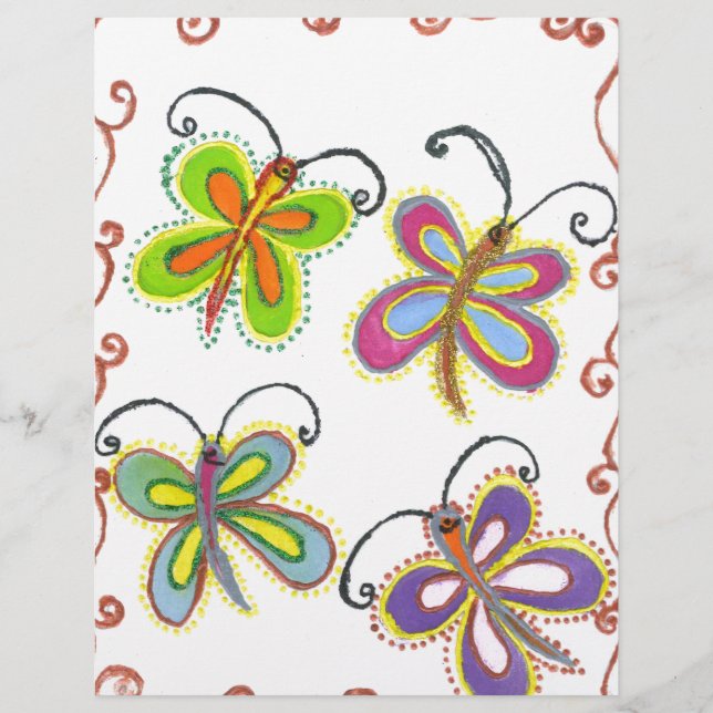 Whimsical Wings: Verbluffend vlinder-thema ontwerp (Voorkant)