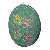 Whimsical Wings: Verbluffend vlinder-thema ontwerp Dartbord (Voorkant Rechts)