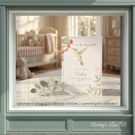 Whimsical Wings & Watercolor Wishes | Hummingbird  Kaart
