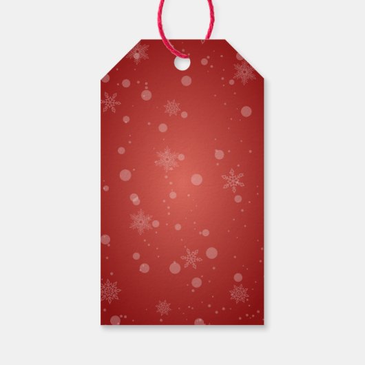 Whimsical Winking Reindeer with Christmas Lights Cadeaulabel (Achterkant)