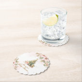 Whimsical Winter A Merry Little baby shower Pink Kartonnen Onderzetters (Insitu)