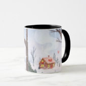 Whimsical Winter Cottage Mug Mok (Voorkant rechts)