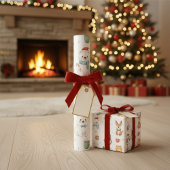 Whimsical Winter Critters Christmas Wrapping Paper Cadeaupapier