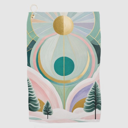 Whimsical Winter Dreamscape Golfhanddoek (Voorkant)