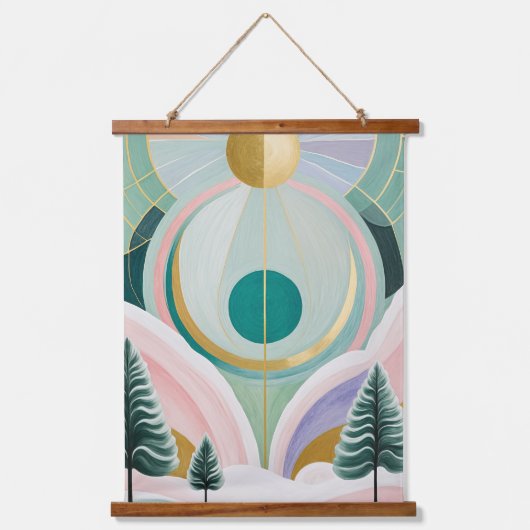 Whimsical Winter Dreamscape Hangend Wandkleed (Voorkant)