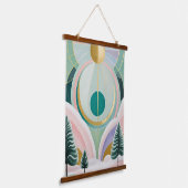 Whimsical Winter Dreamscape Hangend Wandkleed (Gebogen)