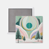 Whimsical Winter Dreamscape Magneet (Voorkant / Achterkant)