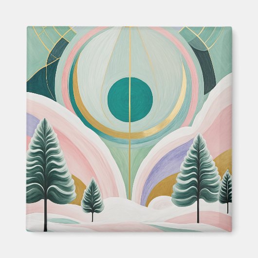Whimsical Winter Dreamscape Magneet (Voorkant)