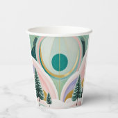 Whimsical Winter Dreamscape Papieren Bekers (Achterkant)