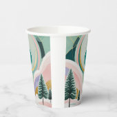 Whimsical Winter Dreamscape Papieren Bekers (Links)