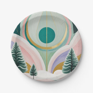 Whimsical Winter Dreamscape Papieren Bordje