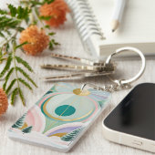 Whimsical Winter Dreamscape Sleutelhanger (Voorkant Rechts)