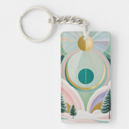 Whimsical Winter Dreamscape Sleutelhanger