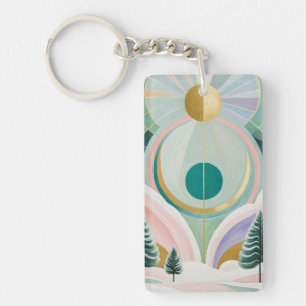 Whimsical Winter Dreamscape Sleutelhanger
