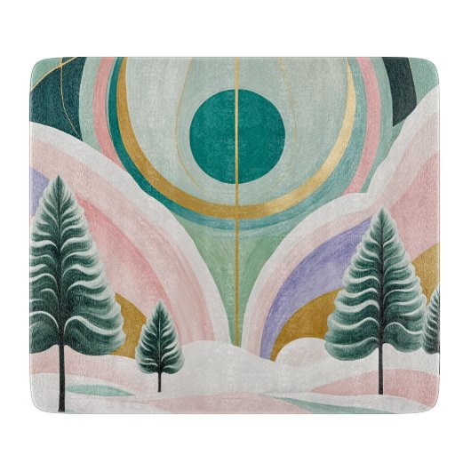 Whimsical Winter Dreamscape Snijplank (Voorkant)