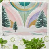 Whimsical Winter Dreamscape Theedoek (Gevouwen)