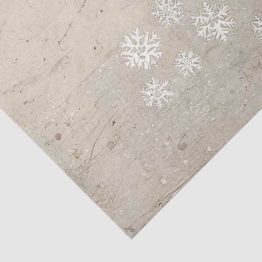 Whimsical Winter Fairy Blue Floral Decoupage Tissuepapier (Detail)