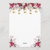 Whimsical Winter Fairy First Birthday Party Kaart (Achterkant)