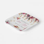 Whimsical Winter Fairy First Birthday Party Papieren Bordje (Gebogen)