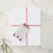 Whimsical Winter Fairy First Birthday Thank You Cadeaulabel (Met Touw)