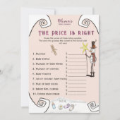 Whimsical Winter Fairy Price is Right Baby Shower  Kaart (Voorkant)