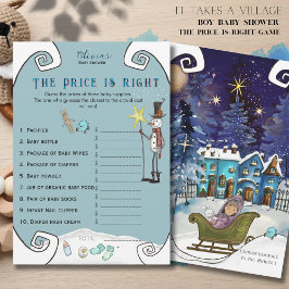 Whimsical Winter Fairy Price is Right Baby Shower  Kaart