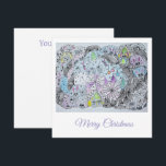 Whimsical Winter Forest Magical Creatures Kaart<br><div class="desc">Celebrate the magic of the season with this enchanting winter-themed greeting card! This unique design features a high-quality print of an original hand-drawn illustration, filled with whimsical forest friends, hidden rabbits, and intricate winter details. Created with traditional pencils and liners, this artwork brings a touch of soulful, handmade charm to...</div>