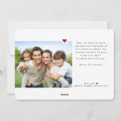 Whimsical Winter Greenery 2 Foto Feestdagenkaart (Achterkant)