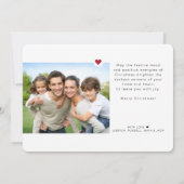 Whimsical Winter Greenery 2 Foto Feestdagenkaart (Achterkant)